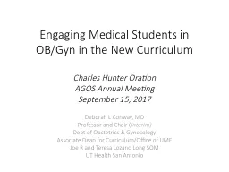 Engaging Medical Students in