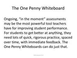 The One Penny Whiteboard
