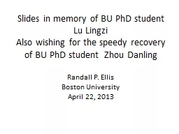 Slides in memory of BU PhD student Lu