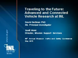 Traveling to the Future: Advanced and Connected Vehicle Research at INL