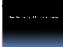 The Mentally Ill in Prisons
