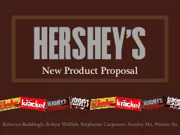 HERSHEY ’ S   New Product Proposal