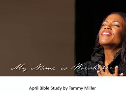 April Bible Study  by Tammy Miller