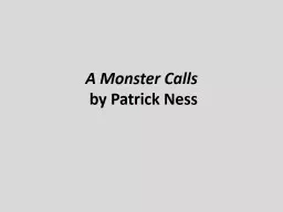 A Monster Calls    by Patrick Ness