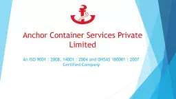 Anchor Container Services Private Limited