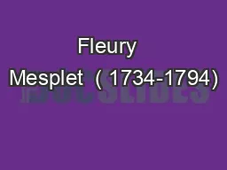 Fleury  Mesplet  ( 1734-1794)