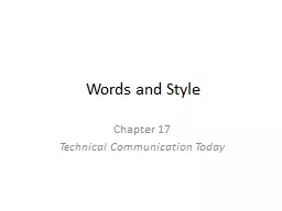 Words and Style Chapter 17
