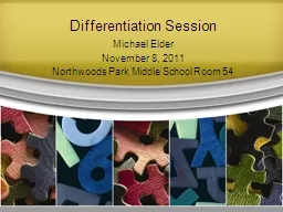 Differentiation Session Michael Elder