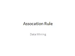 Assocation  Rule Data Mining