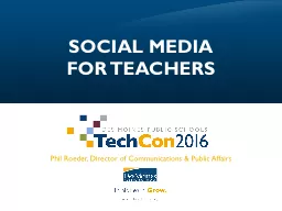 SOCIAL MEDIA  FOR TEACHERS