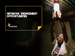 Network  engagement opportunities