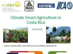 Climate Smart Agriculture in Costa Rica