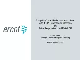 Analysis of Load Reductions Associated with 4-CP Transmission