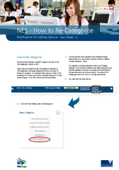 NES  How to ReCategorise Notication for Editing Servic
