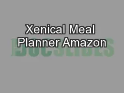 Xenical Meal Planner Amazon