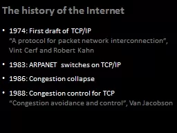 The history of the Internet