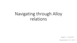 Navigating through Alloy relations