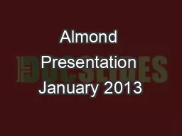 Almond Presentation January 2013