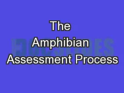 The Amphibian Assessment Process