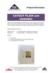 Product Information Catgut is a natural absorbable sut