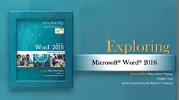 Microsoft ®   Word ®