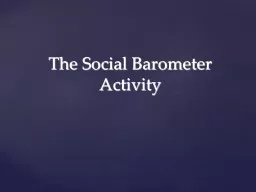 The Social Barometer  Activity