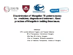 Discrimination  of  Mongolian TB