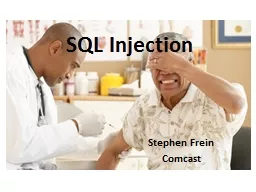SQL Injection Stephen Frein