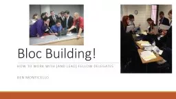 Bloc Building! How to work with (and lead) fellow delegates