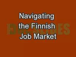 Navigating the Finnish Job Market
