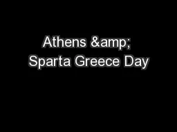 Athens & Sparta Greece Day