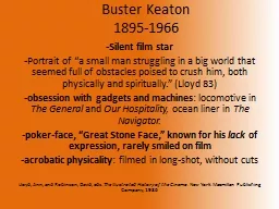 Buster Keaton 1895-1966 -