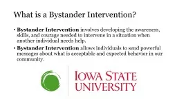 What is a Bystander Intervention?