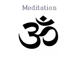 Meditation What is Meditation?