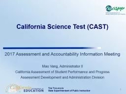California Science Test (CAST)