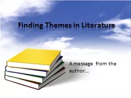 Finding Themes in Literature