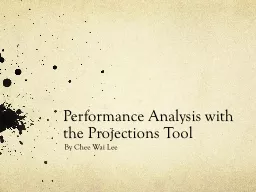 Performance Analysis with the Projections Tool