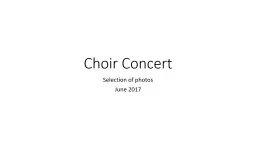 Choir Concert Selection of photos