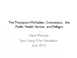 The Thompson-McFadden Commission,