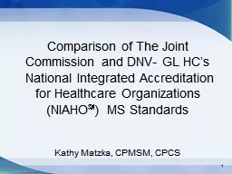 1 Comparison of The Joint Commission