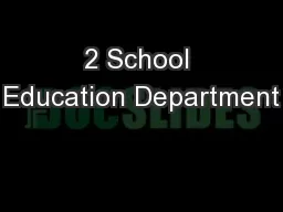 2 School Education Department