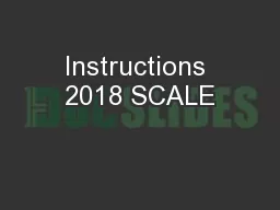 Instructions 2018 SCALE