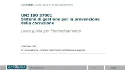 ISO  37001 Anti- bribery