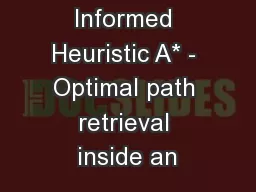 Continuously Informed Heuristic A* - Optimal path retrieval inside an