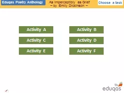 Choose a  task Activity A