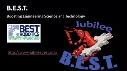 B.E.S.T. Boosting Engineering Science and Technology