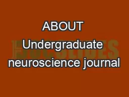 ABOUT Undergraduate neuroscience journal
