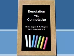 Denotation vs. Connotati