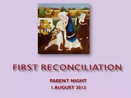 First Reconciliation Parent Night