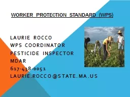 Worker Protection  Standard (